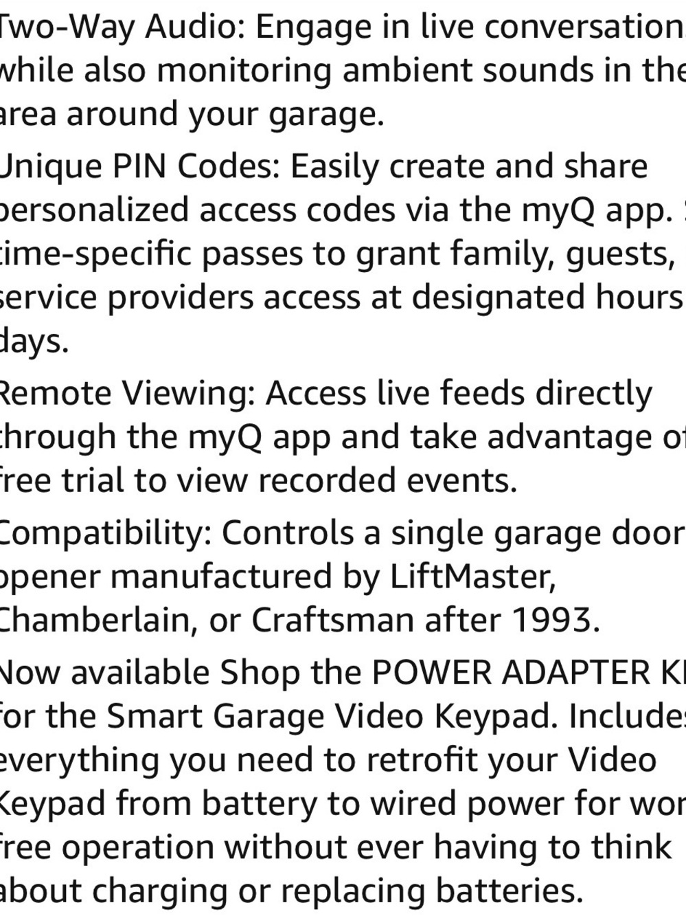 Secure View Garage Video Keypad - White - Picture 11 of 16